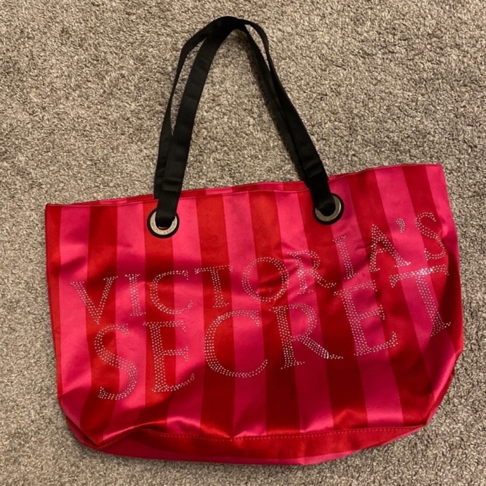 Victoria Secret Studded Pink Tote Bag